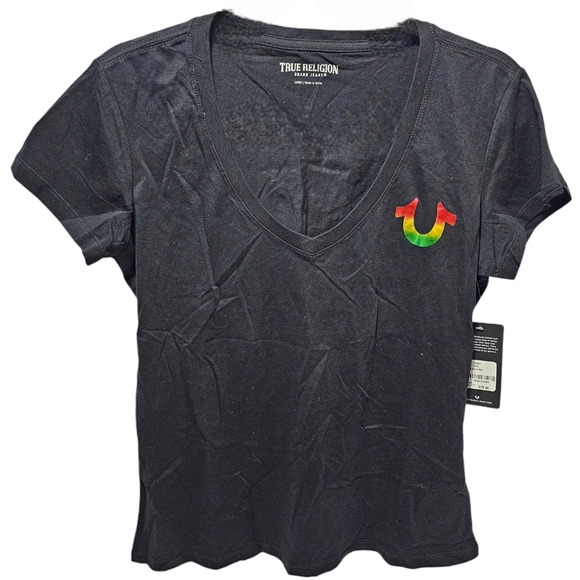 NWT True Religion Women's V Neck Shirt - Picture 1 of 2